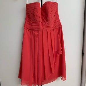 David’s bridal coral cocktail dress